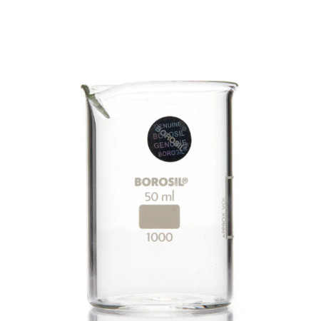Borosil® Beaker Griffin Low Form with Spout Graduated ISO 3819 Borosilicate 50mL CS/60