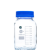 Borosil® Wide Mouth Glass Bottles - Square - 1L - CS/10