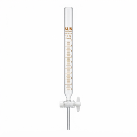 BURETTES With PTFE Stopcock, Class A with Individual Calibration Certificate